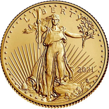 2021 1/4 oz American Gold Eagle Coin BU Type 2 New