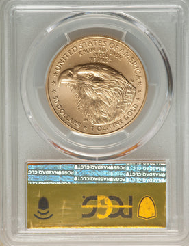 2021-W Burnished American Gold Eagle Type 2 PCGS SP70