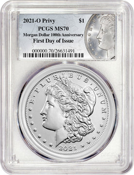 2021-O Morgan Dollar New Orleans Privy Mark FDI PCGS MS70
