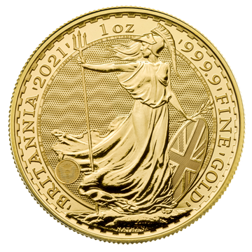 2021 1 oz Great Britain Gold Britannia