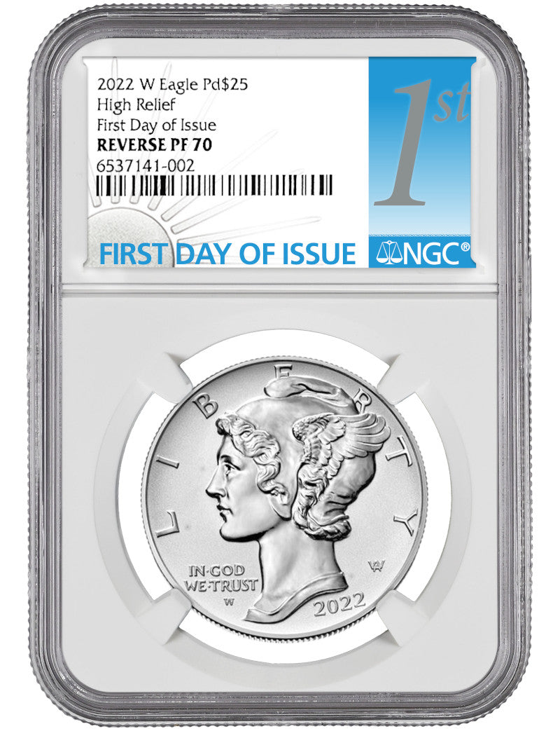 2022-W Palladium Reverse Proof First Day Issue NGC PF70 | LCR Coin