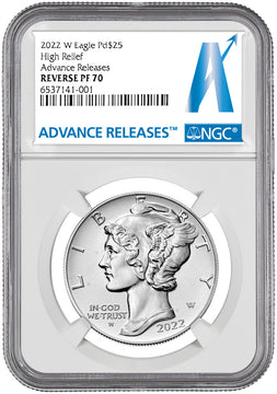2022-W Palladium Reverse Proof Advanced Releases NGC PF70