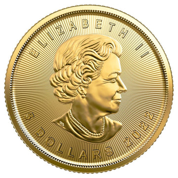 2022 1/10 oz Canadian Gold Maple Leaf Coin BU