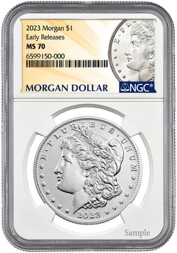 2023 Morgan Silver Dollar Early Releases NGC MS70