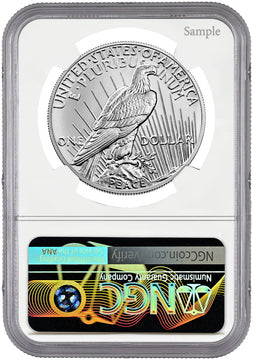 2023 Peace Silver Dollar Advanced Releases NGC MS70 Ron Harrigal Signed