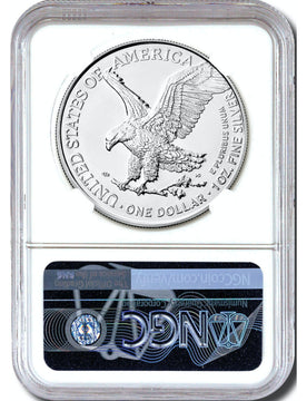 2023 Silver Eagle First Day of Issue NGC MS70 Michael Gaudioso