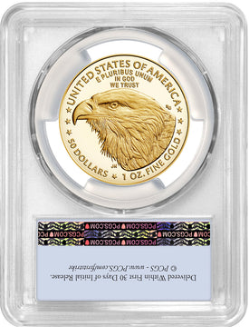 2023-W $50 Gold Eagle FS PCGS PR70 Deep Cameo