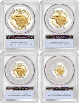 2023-W Gold Eagle 4-Coin Set FS PCGS PR70 Deep Cameo