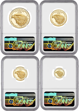 2023-W American Gold Eagle 4-Coin Set Early Releases NGC PF70 Ultra Cameo