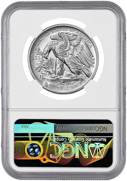 2023-W Palladium Burnished Eagle High Relief FDI NGC MS70