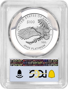 2024-W $100 One-Ounce Platinum Eagle Right to Assemble AR PCGS PR70