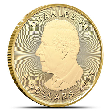 2024 1/10 oz Canadian Gold Maple Leaf Coin BU