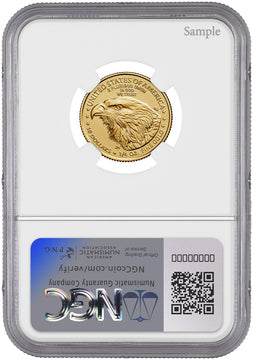 2025 1/4 oz American Gold Eagle First Day of Issue NGC MS70
