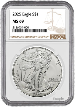 2025 American Silver Eagle NGC MS69