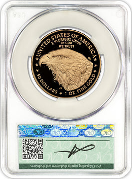 2025-W $50 Gold Eagle AD Founders CAC PR70 DCAM