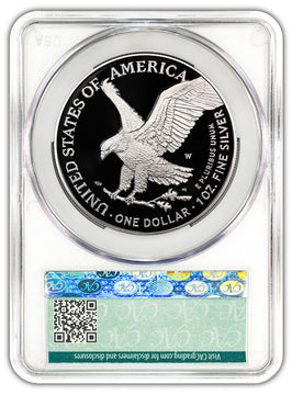 2025-W Silver Eagle First Day of Delivery CAC PR70DCAM