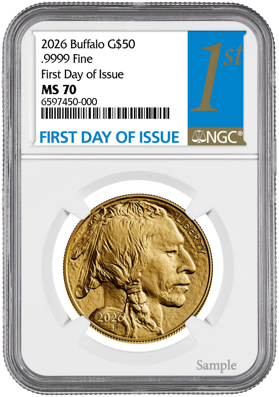 2026 1 oz Gold Eagle First Day of Issue NGC MS70 | LCR Coin
