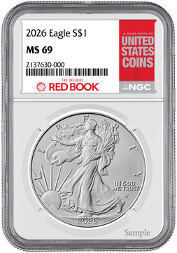 1986-2026 American Silver Eagle 42-pc Set NGC MS69 Red Book (3 New NGC Boxes)