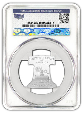 2026-P Freedom Ringing Liberty Bell Silver Medal FDD CAC PR69 Battlefield 2026-P Freedom Ringing Liberty Bell Silver Medal FDD CAC PR69 Battlefield