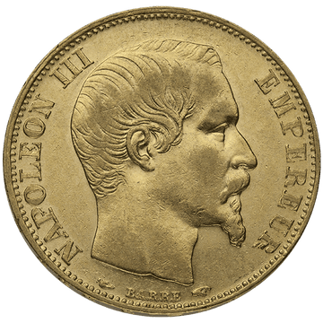 20 Franc French Napoleon III Gold Coin