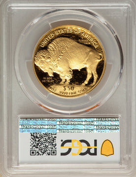 2019-W $50 One-Ounce American Buffalo .9999 Fine Gold First Strike PCGS PR70