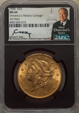 1904 $20 Liberty Liberty Double Eagle NGC MS64