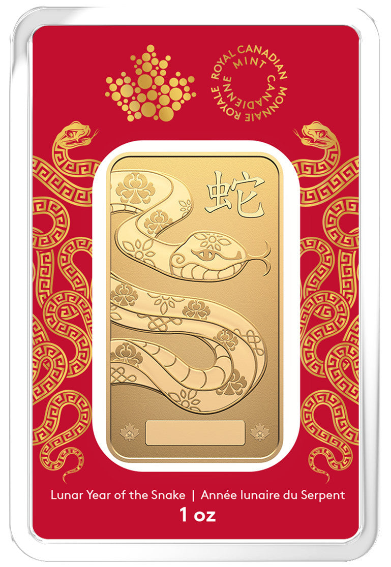 ナンシー ガン、「鯉魚」、★極希少画集★、新品高級額・額装付 2025 1 oz Gold Bar Lunar Year of the Snake | LCR Coin