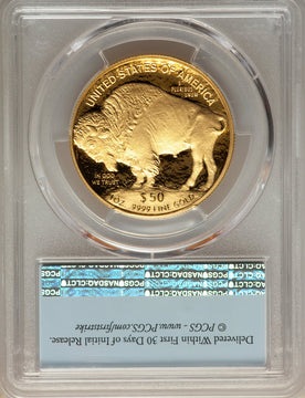 2019-W $50 One-Ounce American Buffalo .9999 Fine Gold First Strike PCGS PR70