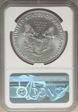2016-W S$1 Silver Eagle Burnished Lettered Edge 30th Anniversary First Day of Issue SP NGC MS70