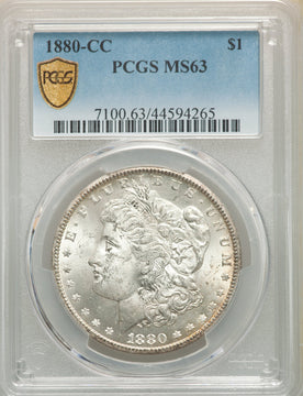 1880-CC S$1 Morgan Dollar PCGS MS63