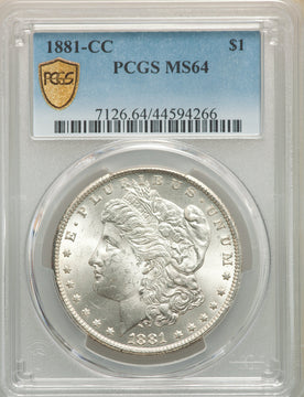 1881-CC S$1 Morgan Dollar PCGS MS64