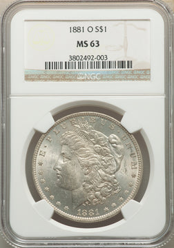1881-O S$1 Morgan Dollar NGC MS63