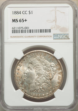 1884-CC S$1 NGC Plus Morgan Dollar NGC MS65+