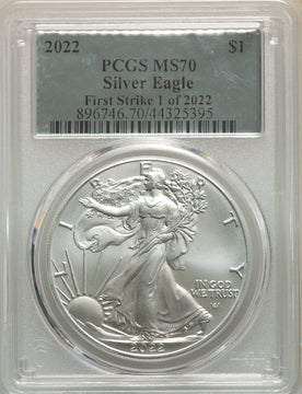 2022 S$ Silver Eagle FS 1 of 2022 PCGS MS70