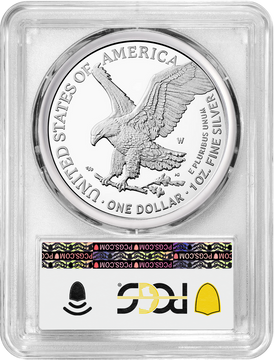 2023-W Proof Silver Eagle First Day of Issue PCGS PR70 Deep Cameo