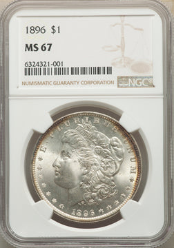 1896 $1 Morgan Dollar NGC MS67