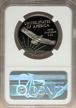 1997-W $100 One-Ounce Platinum Eagle Statue of Liberty NGC PF70