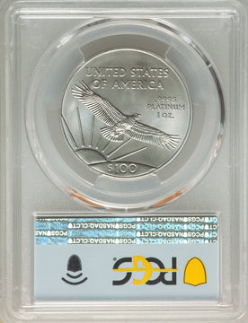 2022 $100 One-Ounce Platinum Eagle Statue of Liberty FDI PCGS MS70