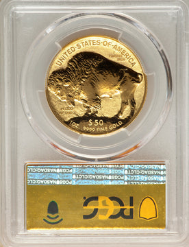 2013-W $50 One-Ounce Gold Buffalo Reverse Proof Chicago ANA PCGS PR70