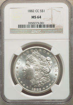 1882-CC S$1 Morgan Dollar NGC MS64