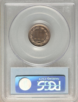1889 3CN CAC Proof Three Cent Nickel PCGS PR66