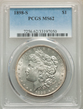 1898-S S$1 Morgan Dollar PCGS MS62