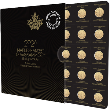 2026 25 GRAM GOLD MAPLEGRAM