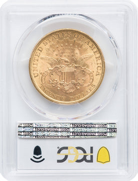 1895 $20 Liberty Double Eagle PCGS MS62