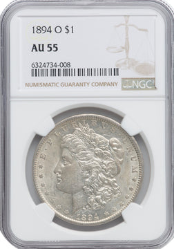 1894-O S$1 Morgan Dollar NGC AU55