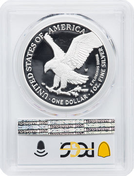 2022-W S$1 Silver Eagle Advanced Release PRDC PCGS PR70