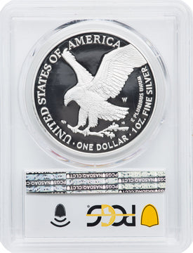 2022-W S$1 Silver Eagle Advanced Release PRDC PCGS PR70