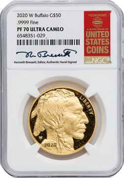 2020-W G$50 Gold Buffalo DCAM NGC PF70