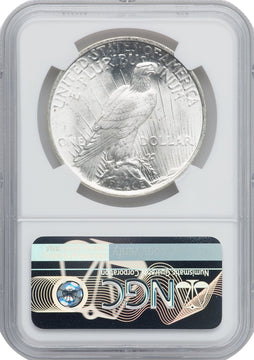 1923 $1 CAC Peace Dollar NGC MS66