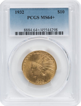 1932 $10 Indian Eagle PCGS MS64+